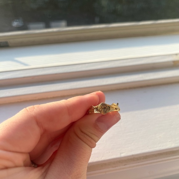 Gold and Silver Women's Ring - Picture 4 of 5